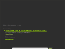 Tablet Screenshot of bitcoin-trader.com